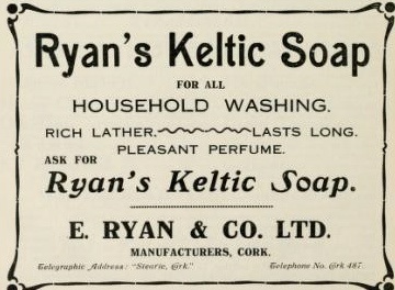 celtic-soap.jpg - 1908 Advertisement for Ryan's Celtic Soap