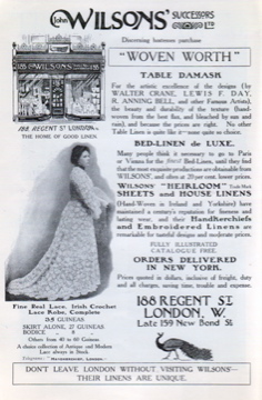 john_wilsons_successors.jpg - 1906 Advertisement for Wilson’s Successors, 188 Regent Street. Courtesy of of the Gjenvick-Gjønvik Archives