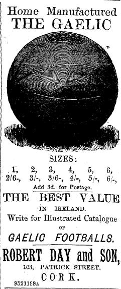 1898-gaelic-ad.png - 1898 - 'The Gaelic'. Advertisement for Robert Day and Son, Cork.