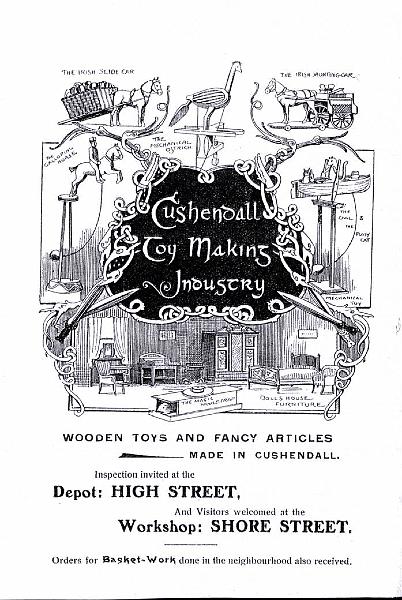 cushendale_toys.jpg - 1900s Advertisement for Cushendall Toy Making Industry. Courtesy of Joseph McBrinn.