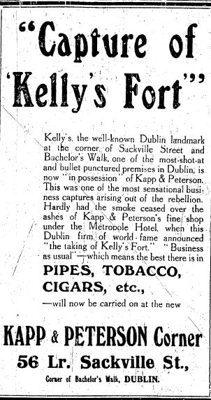 1916-Kapp-Peterson's-tobacc.gif - 1916 May. Advertisement for Kapp and Petersons' Tobacconists.